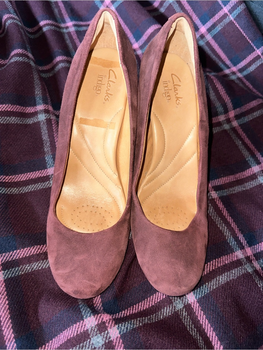Maroon Suede Heels